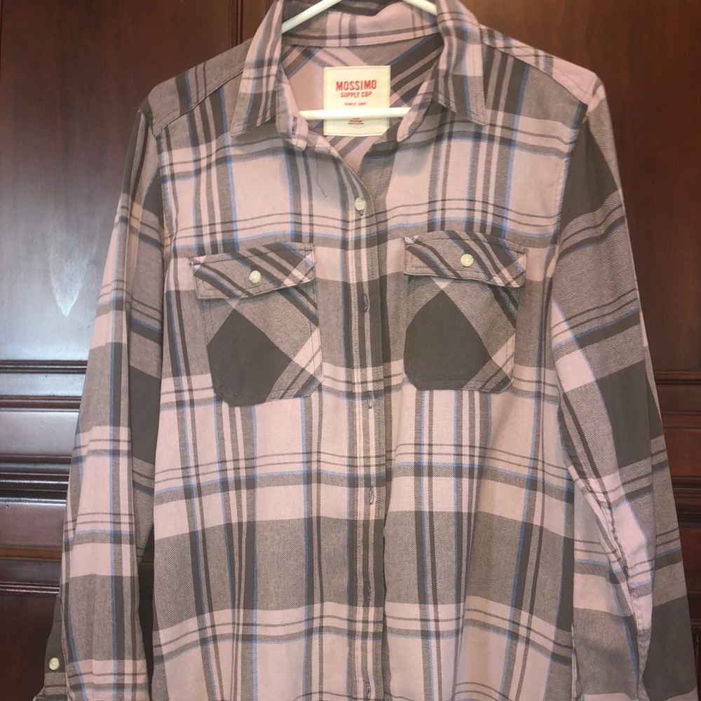 Long plaid shirt